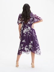 Scarlett & Jo Purple Julie Hanky Hem Dress - Image 2 of 4