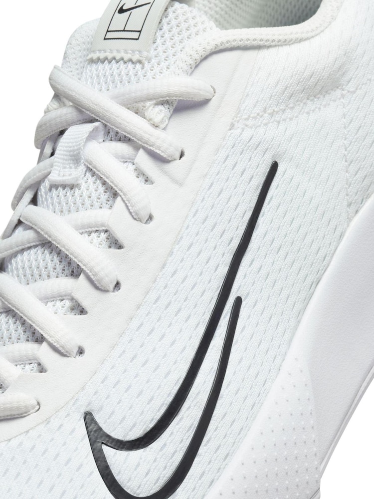 Blanc/Noir - Chaussures de tennis Nike Court Vapor Lite 2 en dur - Image 3 of 3