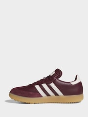 adidas Golf Red Samba Trainers - Image 2 of 10