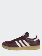 adidas Golf Red Samba Trainers - Image 3 of 10