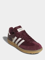 adidas Golf Red Samba Trainers - Image 4 of 10