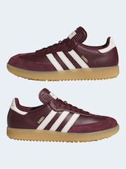 adidas Golf Red Samba Trainers - Image 6 of 10