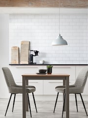 Dove Grey Malvern Oak Effect 4 Seater Dining Table - Image 2 of 8