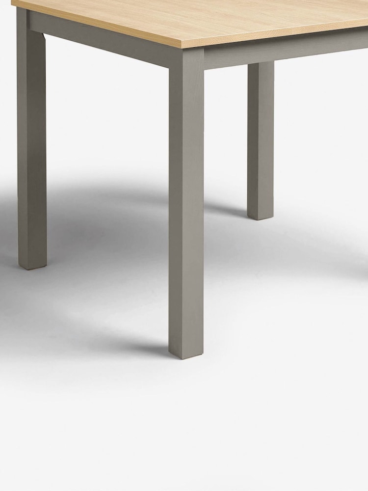 Dove Grey Malvern Oak Effect 4 Seater Dining Table - Image 8 of 8
