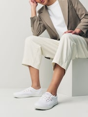 Skechers White Womens Bobs B Cute Trainers - Image 1 of 6
