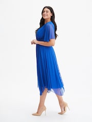 Scarlett & Jo Cobalt Blue Julie Hanky Hem Dress - Image 3 of 4