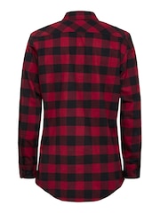 Hard Yakka Red Long Sleeve 100% Cotton Check Flannel Shirt - Image 3 of 5