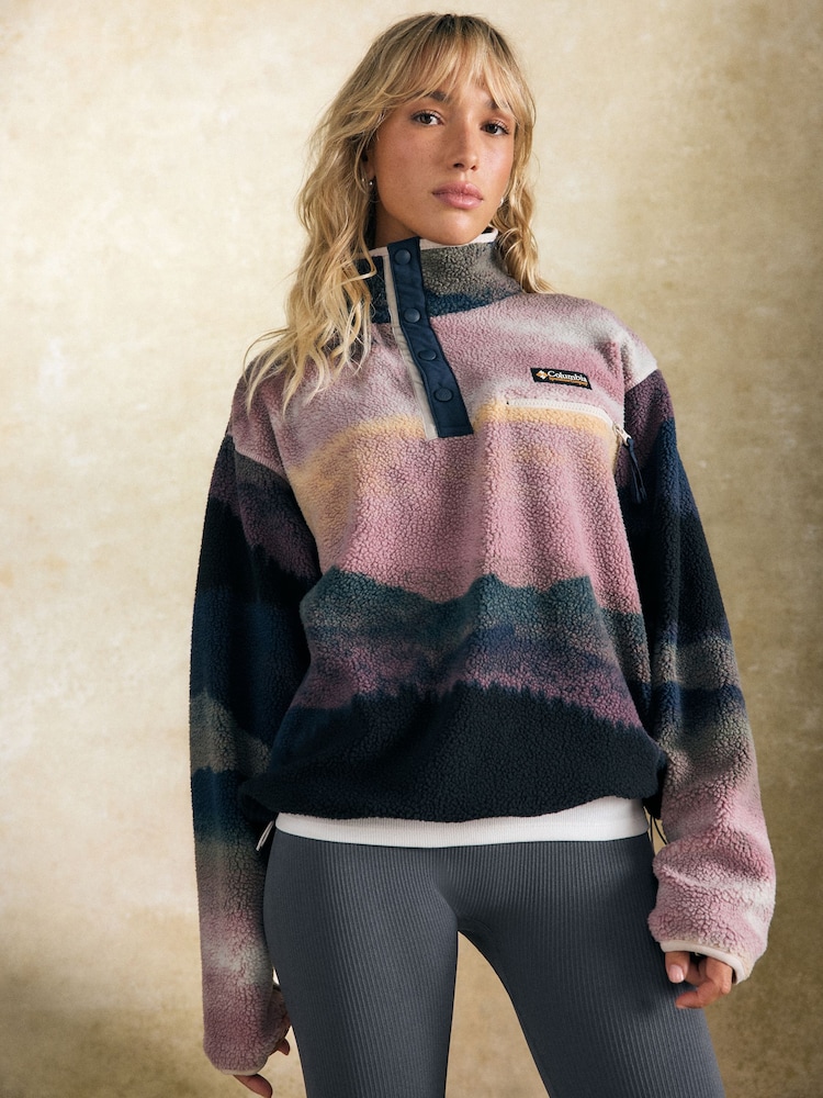 Columbia Womens Helvetia II Cropped Sherpa Half Snap Fleece - Image 1 of 6