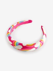 Little Bird by Jools Oliver Pink Rainbow Headband And Scrunchie Set - Image 2 of 6
