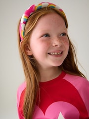 Little Bird by Jools Oliver Pink Rainbow Headband And Scrunchie Set - Image 5 of 6