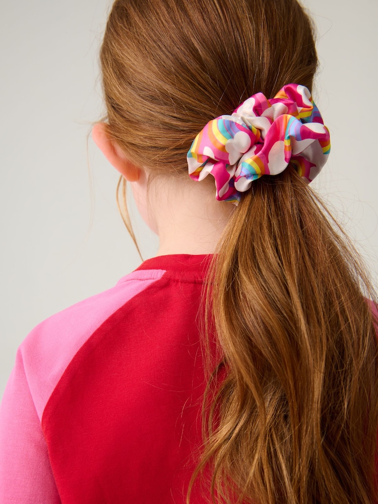 Little Bird by Jools Oliver Pink Rainbow Headband And Scrunchie Set - Image 6 of 6