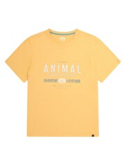 Animal Yellow Mens Jacob Organic T-Shirt - Image 1 of 4