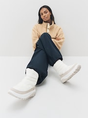 Bela - Columbia Snowtrot Mid Quilted Snow gležnjarji - Slika 13 iz 13