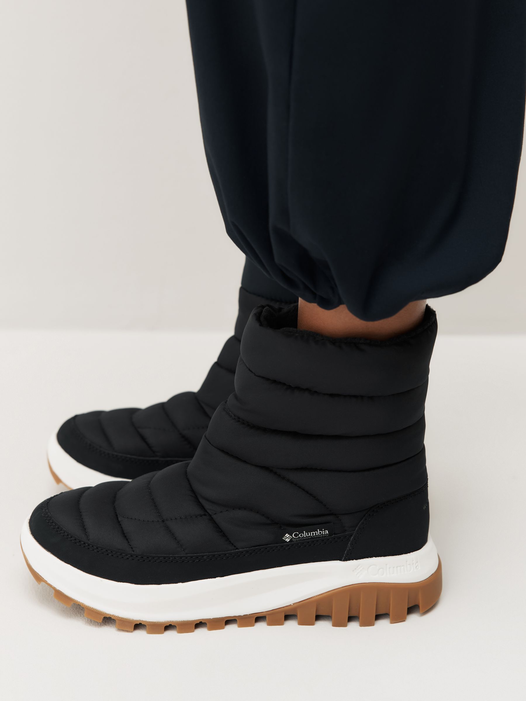 Buy Columbia Black Snowtrot Mid Quilted Snow Boots from Next USA