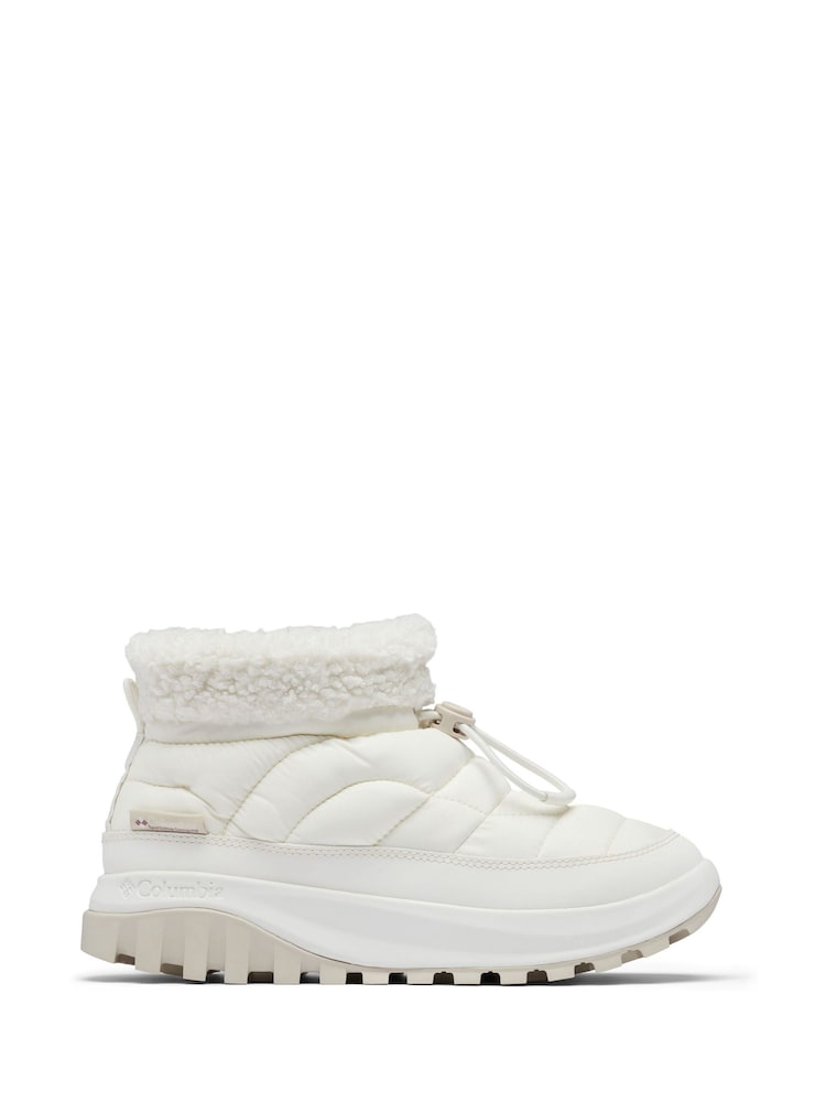 Blanco - Botas de caña baja acolchadas para la nieve Snowtrot de Columbia - Imagen 1 de 5