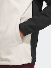 adidas Golf Natural Ultimate365 Wind Mixed-Media Quarter-Zip Sweatshirt. - Image 5 of 6