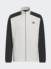 adidas Golf Natural Ultimate365 Wind Mixed-Media Quarter-Zip Sweatshirt. - Image 6 of 6