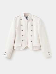 Mango Cream Military Style Jacket - Image 1 of 4