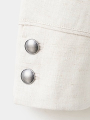 Mango Cream Military Style Jacket - Image 3 of 4