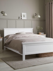White Painted Sutton Wooden Bed Frame - Image 1 of 2