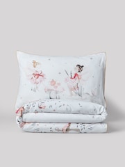 White Fairy Forest Printed Polycotton Duvet Cover and Pillowcase Bedding Set - Image 12 of 13