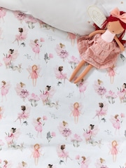 White Fairy Forest Printed Polycotton Duvet Cover and Pillowcase Bedding Set - Image 9 of 13