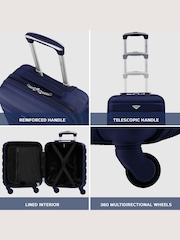 Flight Knight 45x36x20cm EasyJet Underseat 4 Wheel ABS Hard Case Cabin Carry On Hand Luggage - Image 7 of 7
