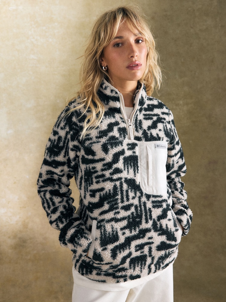 Columbia West Bend Printed QZ Brown Fleece - Image 1 of 5