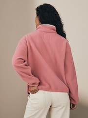 Columbia Womens Helvetia II Cropped Sherpa Half Snap Fleece - Image 3 of 5