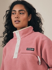 Columbia Womens Helvetia II Cropped Sherpa Half Snap Fleece - Image 4 of 5
