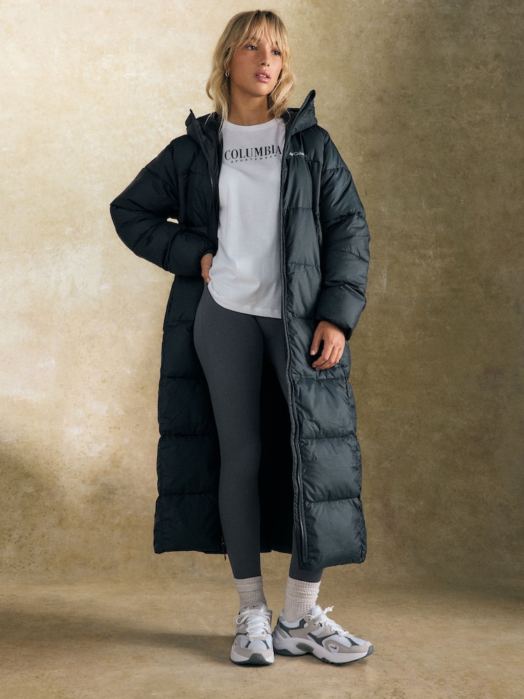 Columbia Puffect Long Padded Black Jacket - Image 4 of 6