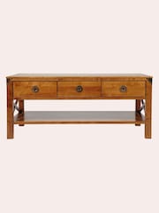 Laura Ashley Honey Gold Balmoral 3 Drawer Coffee Table - Image 3 of 5