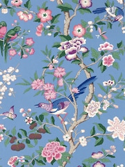 Sanderson Blue Chinoiserie Hall 10.05M Wallpaper - Image 1 of 1