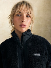 Черный - Columbia Womens Boundless Discovery II Sherpa Full Zip Fleece Jacket - Image 5 of 6