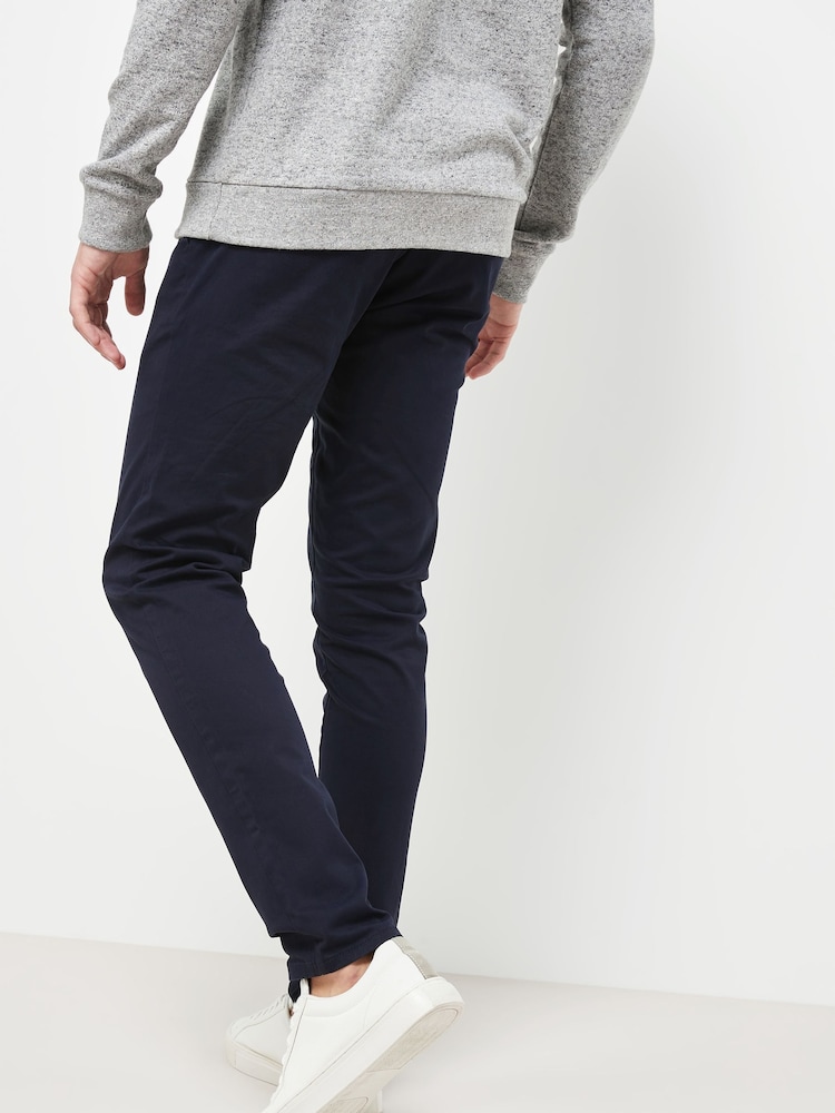 Bleu marine - Pantalon chino stretch skinny - Image 3 of 5