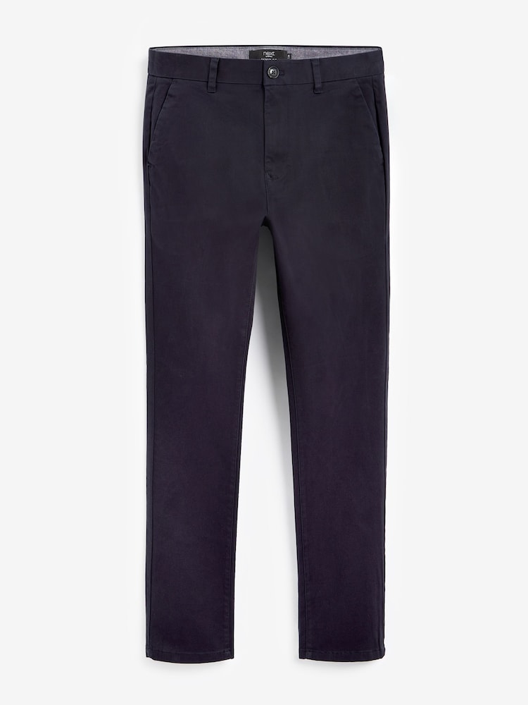 Bleu marine - Pantalon chino stretch skinny - Image 5 of 5