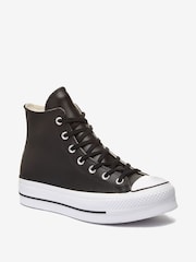 Черный - Высокие кожаные кеды Converse Chuck Taylor - Image 2 of 5