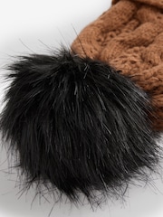 Columbia Boundless Days Cable Knit Brown čepica - Slika 3 iz 3