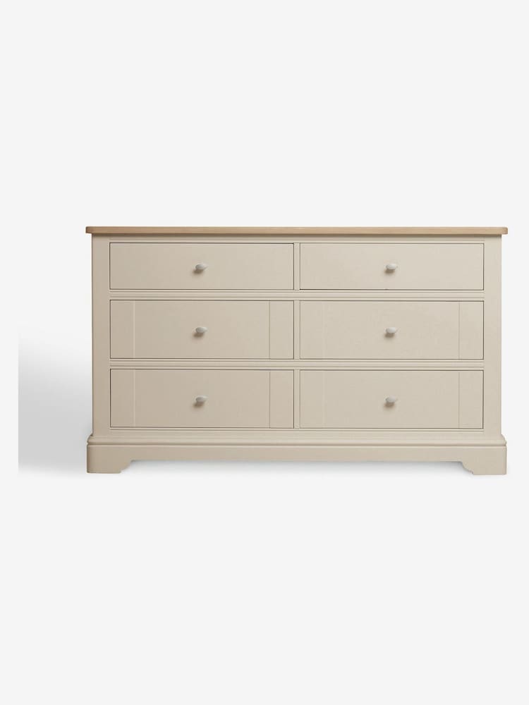 Stone Hampton Painted Oak Collection 6 Drawer Chest of Drawers - Image 2 of 6