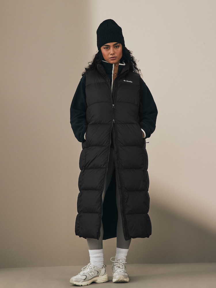 Columbia Puffect Long Padded Black Gilet - Image 2 of 5