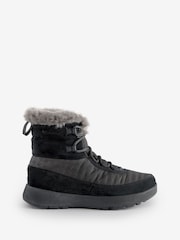 Columbia Slopeside Faux Fur Trim Snow Black Boots - Image 1 of 6
