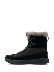 Columbia Slopeside Faux Fur Trim Snow Black Boots - Image 2 of 6