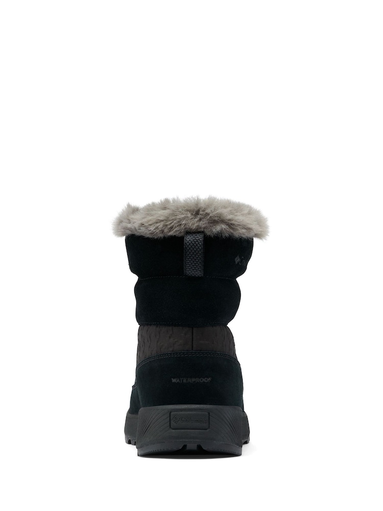 Columbia Slopeside Faux Fur Trim Snow Black Boots - Image 4 of 6