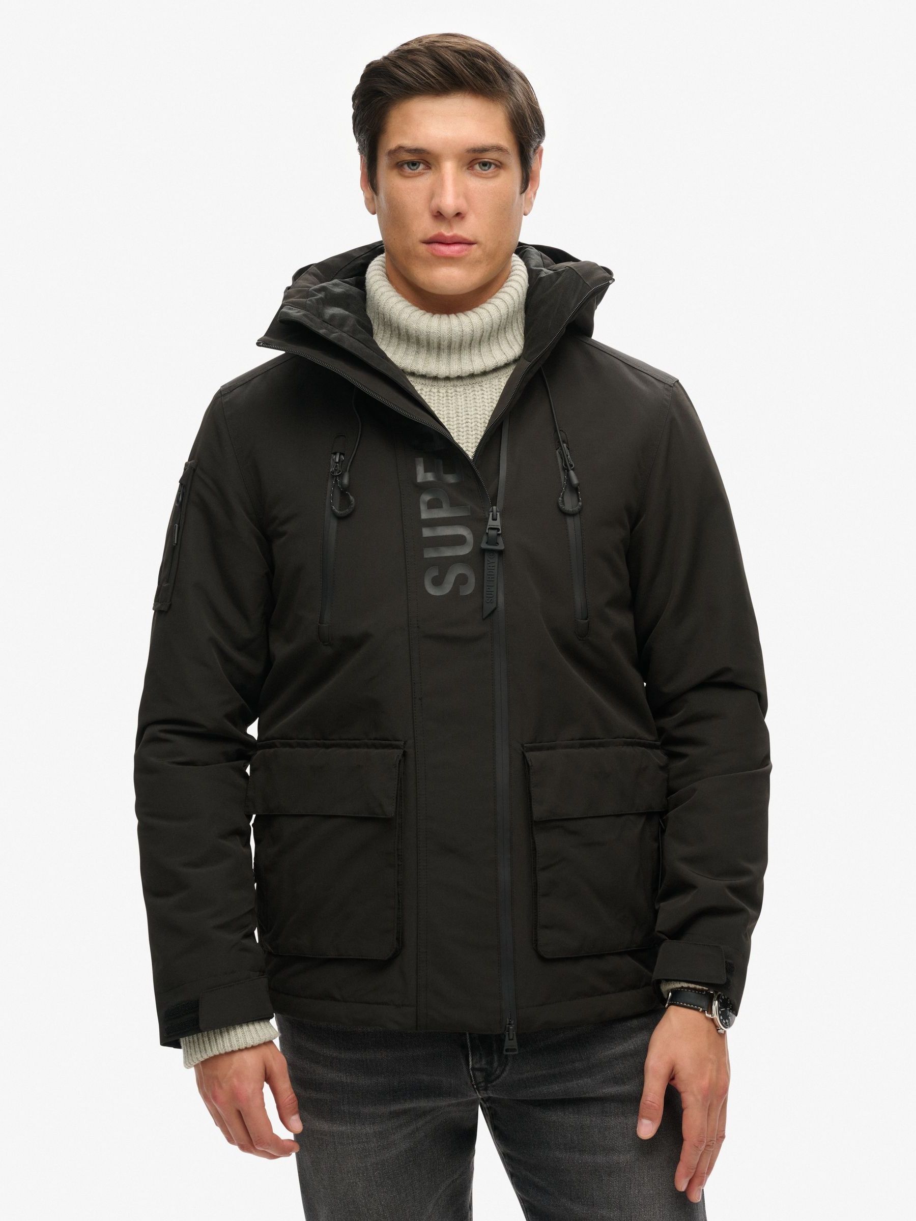 Buy Superdry Black Ultimate Windcheater Coat Jacket from the Next UK online shop