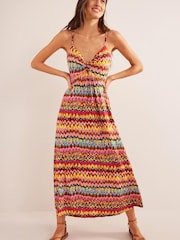 Boden Pink Strappy Jersey Maxi Dress - Image 1 of 6