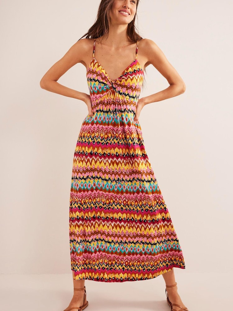 Boden Pink Strappy Jersey Maxi Dress - Image 1 of 6