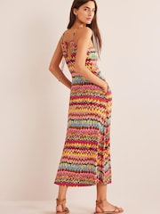 Boden Pink Strappy Jersey Maxi Dress - Image 2 of 6