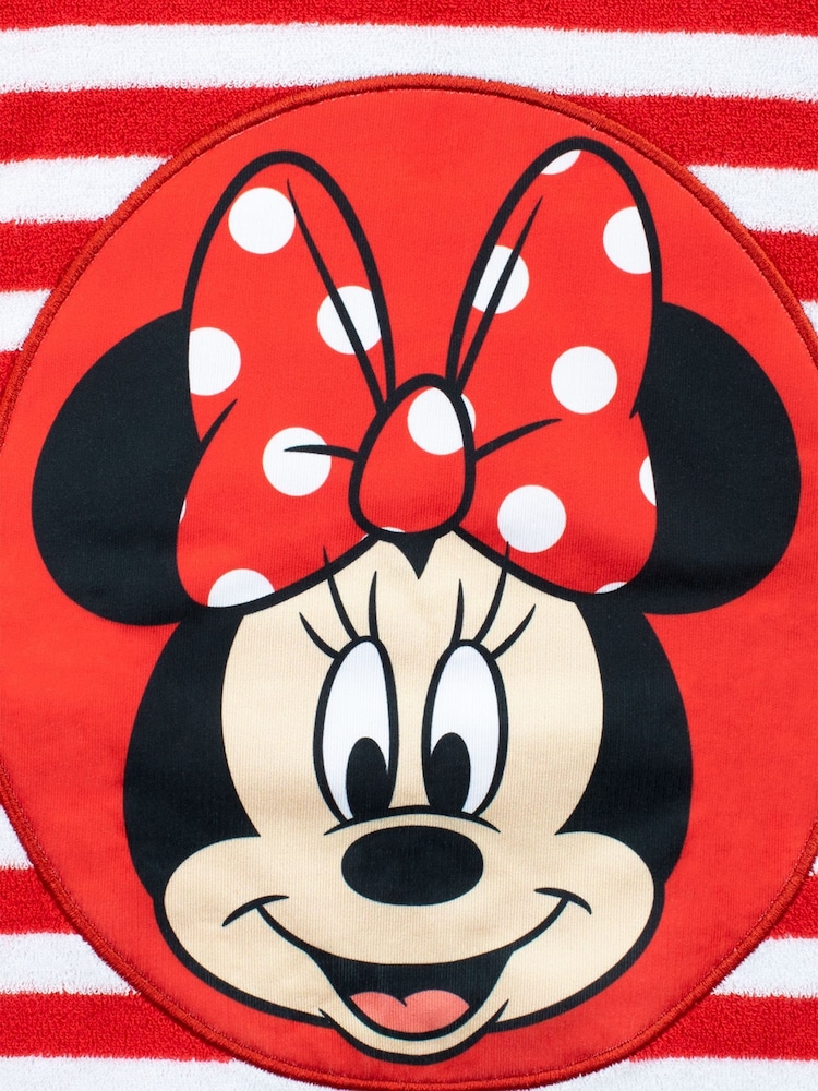 Character Red Minnie Mouse Towelling Two Piece Set - Image 5 of 5