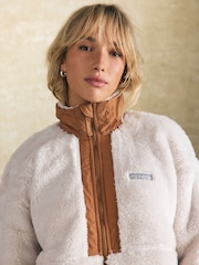 Белый - Columbia Womens Boundless Discovery II Sherpa Full Zip Fleece Jacket - Image 5 of 5