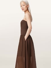 AllSaints Brown Tegan Dress - Image 3 of 6